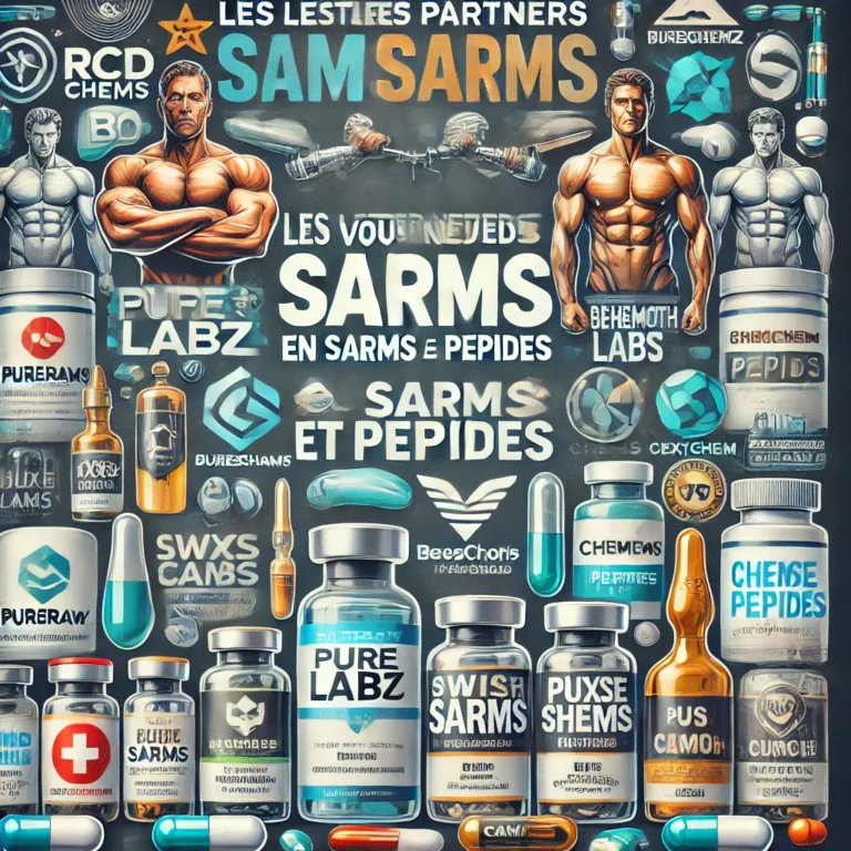DALL·E 2024-06-22 15.10.57 - A visually appealing cover image for an article titled 'Les Meilleures Sources Partenaires pour Vos Besoins en SARMs et Peptides'