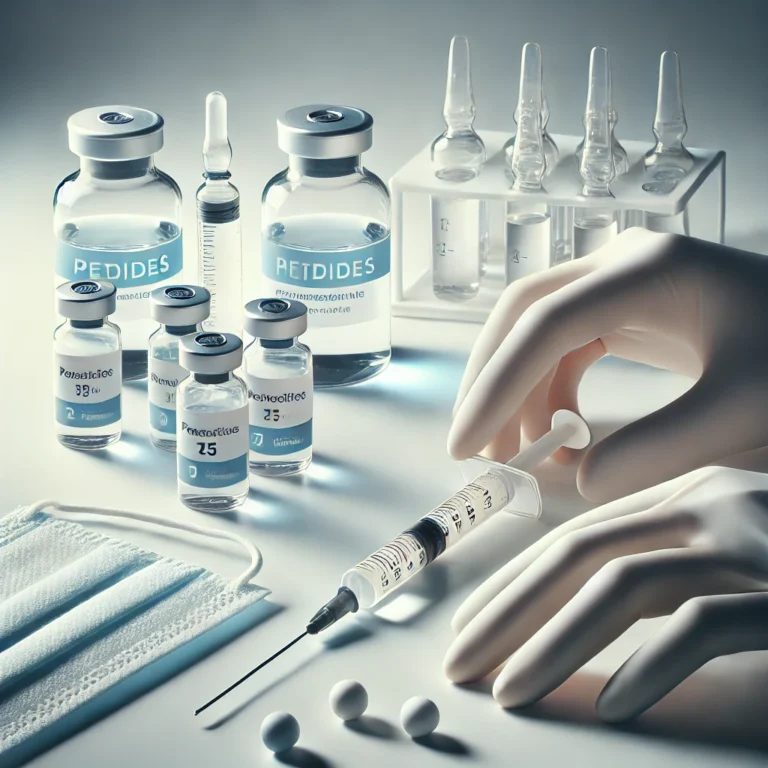 DALL·E 2024-10-27 18.59.10 - A clean, professional cover image for an article about safely reconstituting and injecting peptides